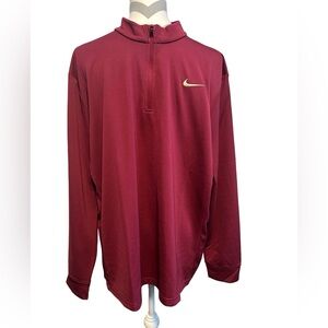 Nike Men's Burgundy Long Sleeve Shirt